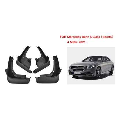 For Mercedes-Benz S-class Sport 2022 4pcs/Set Car Auto Soft Plastic Splash Flaps Fender Guard - Mudguards by PMC Jewellery | Online Shopping South Africa | PMC Jewellery | Buy Now Pay Later Mobicred