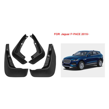 For Jaguar F-pace 2016-2023 4pcs/Set Car Auto Soft Plastic Splash Flaps Fender Guard - Mudguards by PMC Jewellery | Online Shopping South Africa | PMC Jewellery | Buy Now Pay Later Mobicred