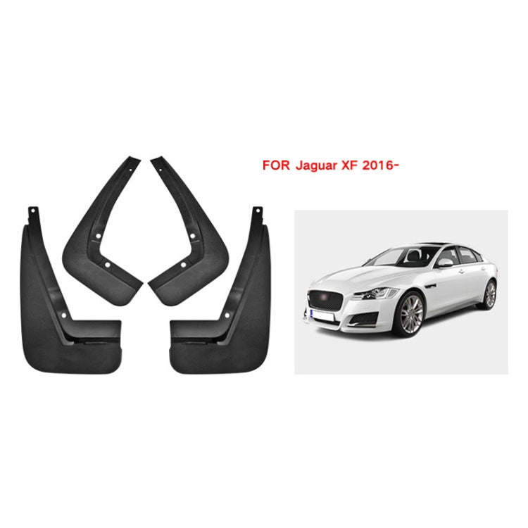 For Jaguar XF 2016 4pcs/Set Car Auto Soft Plastic Splash Flaps Fender Guard - Mudguards by PMC Jewellery | Online Shopping South Africa | PMC Jewellery | Buy Now Pay Later Mobicred