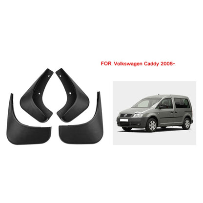 For Volkswagen Caddy 2005 4pcs/Set Car Auto Soft Plastic Splash Flaps Fender Guard - Mudguards by PMC Jewellery | Online Shopping South Africa | PMC Jewellery | Buy Now Pay Later Mobicred