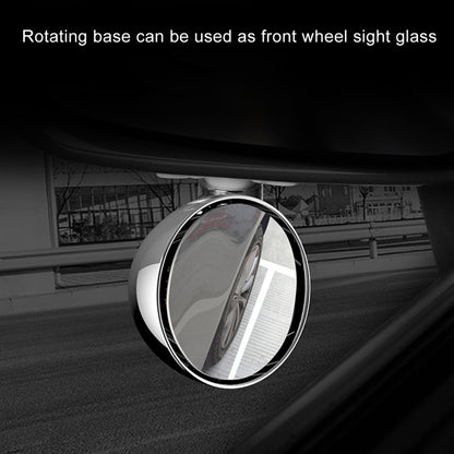 3R-043 Auxiliary Rear View Mirror Car Adjustable Blind Spot Mirror Wide Angle Auxiliary  Side Mirror, Diameter: 60mm (Black) - Interior Mirrors by 3R | Online Shopping South Africa | PMC Jewellery