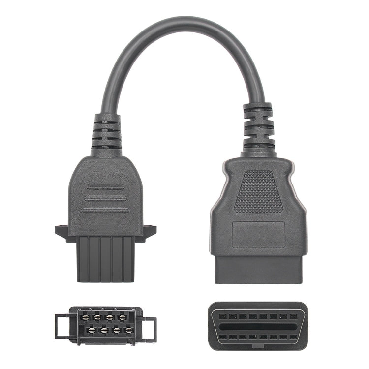 For Volvo 8 Pin Female to OBDII Female Truck Adapter Cable - Cables & Connectors by PMC Jewellery | Online Shopping South Africa | PMC Jewellery