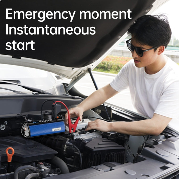 TS03H 8400mAh + EVA Bag Car Emergency Start Power Supply Air Pump Integrated Machine, High Version - Power Bank by PMC Jewellery | Online Shopping South Africa | PMC Jewellery