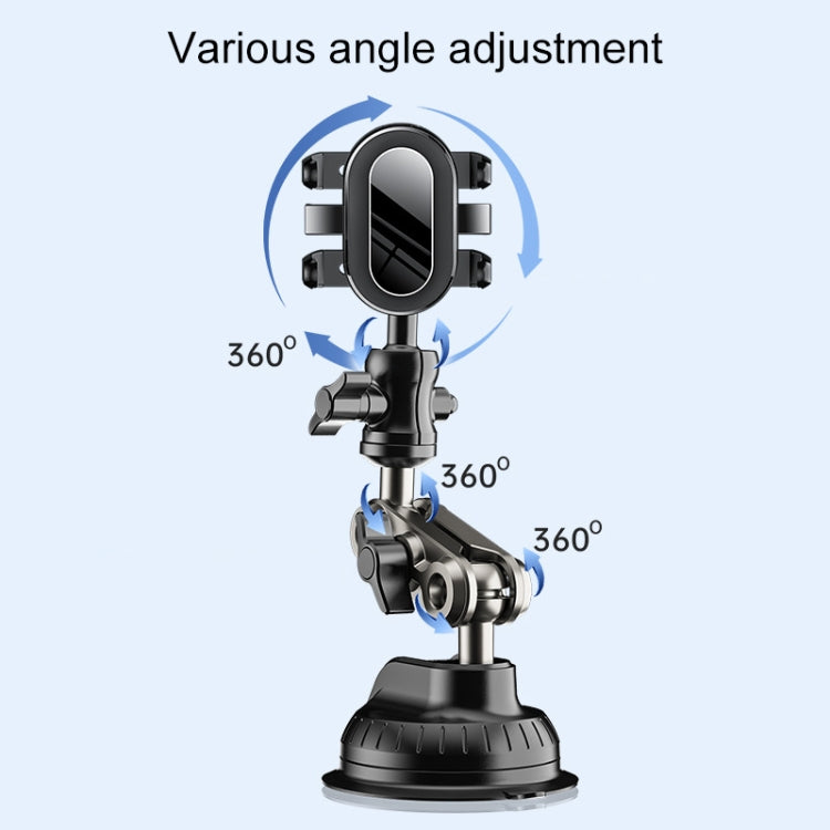 Car Universal Overhead Camera Suction Cup Phone Holder, Short Style with Bluetooth Remote Control - Car Holders by PMC TechLife | Online Shopping South Africa | PMC TechLife | Buy Now Pay Later Mobicred