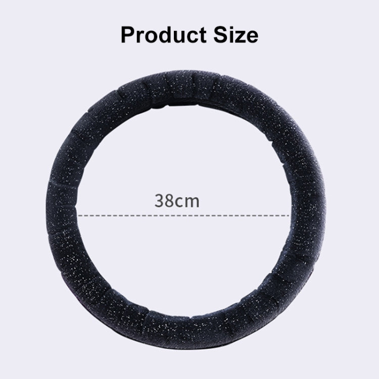 D Style Car Universal Self Heating Plush Warm Anti-skid Steering Wheel Cover, Diameter: 38cm (Grey) - Steering Wheel Accessories by PMC TechLife | Online Shopping South Africa | PMC TechLife | Buy Now Pay Later Mobicred