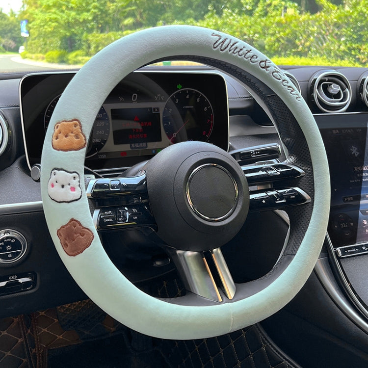 D Style Car Universal Cartoon Pattern Plush Warm Anti-skid Steering Wheel Cover, Diameter: 38cm (Pink) - Steering Wheel Accessories by PMC TechLife | Online Shopping South Africa | PMC TechLife | Buy Now Pay Later Mobicred