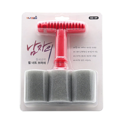 Car Embedded Replaceable Sponge Tire Screw Cleaning Brush - Car washing supplies by PMC Jewellery | Online Shopping South Africa | PMC Jewellery