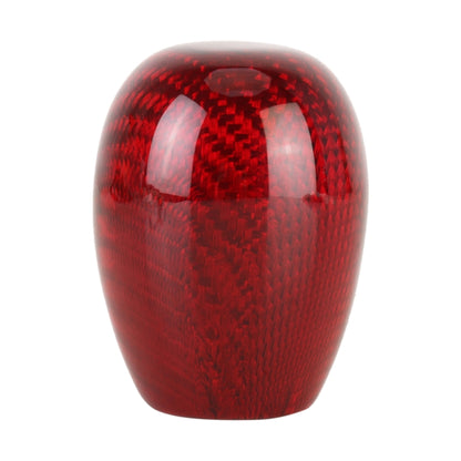 Car Carbon Fiber Pattern Gear Shift Knob Short Style Duck Egg Type Automatic Gear Head (Red) - Shift Knob by PMC Jewellery | Online Shopping South Africa | PMC Jewellery | Buy Now Pay Later Mobicred