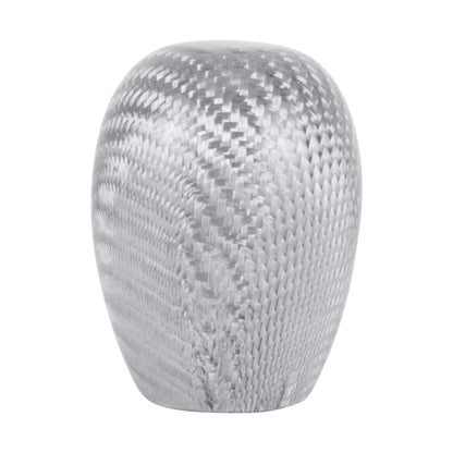 Car Carbon Fiber Pattern Gear Shift Knob Short Style Duck Egg Type Automatic Gear Head (Silver) - Shift Knob by PMC Jewellery | Online Shopping South Africa | PMC Jewellery | Buy Now Pay Later Mobicred