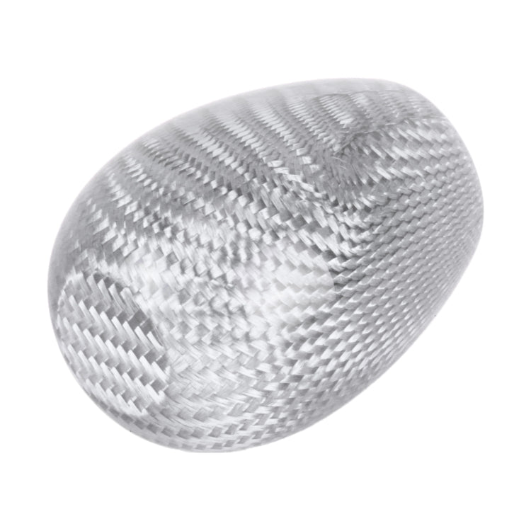 Car Carbon Fiber Pattern Gear Shift Knob Short Style Duck Egg Type Automatic Gear Head (Silver) - Shift Knob by PMC Jewellery | Online Shopping South Africa | PMC Jewellery | Buy Now Pay Later Mobicred