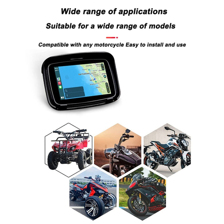 P502M Motorcycles Portable Waterproof 5 inch Wireless Carplay GPS Navigator - Electrical Instruments by PMC Jewellery | Online Shopping South Africa | PMC Jewellery | Buy Now Pay Later Mobicred