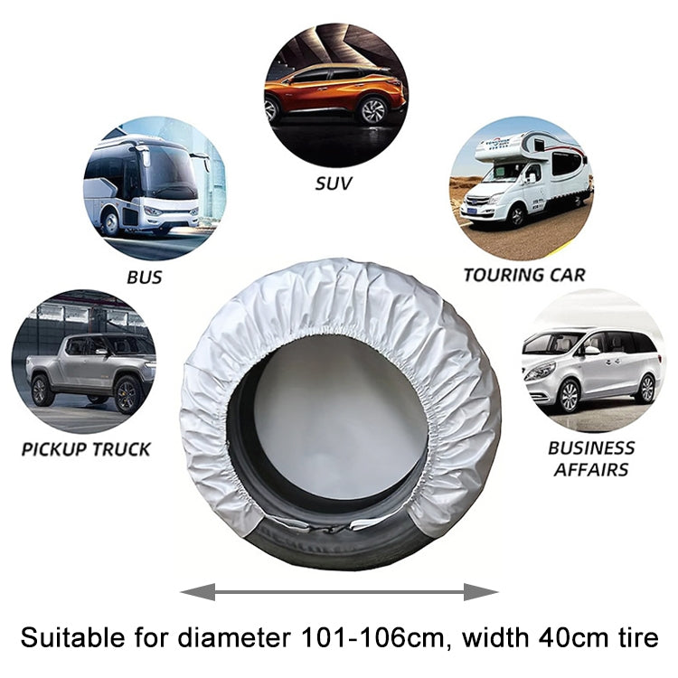 4pcs / Set Car Tire 420D Oxford Cloth Protective Cover, Diameter: 101-106cm, Width: 40cm - Window Foils & Solar Protection by PMC Jewellery | Online Shopping South Africa | PMC Jewellery | Buy Now Pay Later Mobicred