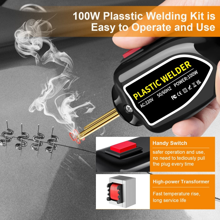 Hot Stapler Plastic Welding Machine Car Bumper Repair Kit Plier, UK Plug - Hand Tool Sets by PMC Jewellery | Online Shopping South Africa | PMC Jewellery | Buy Now Pay Later Mobicred