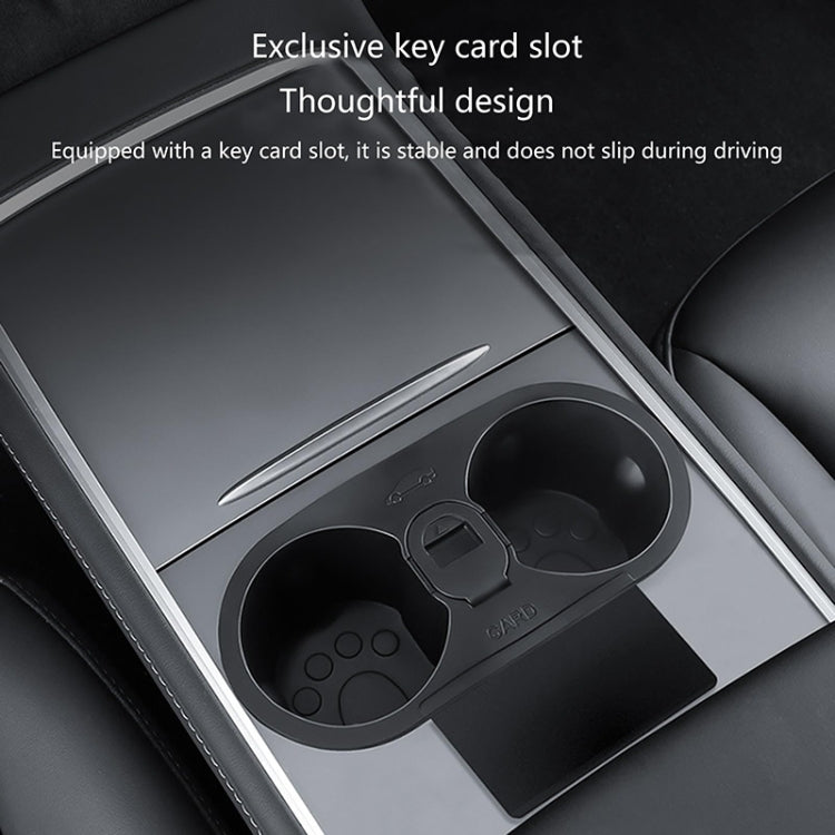 For Tesla Model 3 / Y Car Center Console Ashtray Style Water Cup Holder - Car Drink Holders by PMC Jewellery | Online Shopping South Africa | PMC Jewellery | Buy Now Pay Later Mobicred