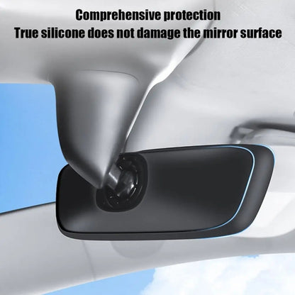 For Tesla Model 3 / Y Car Interior Rearview Mirror Silicone Protective Cover (Black) - Interior Mirrors by PMC Jewellery | Online Shopping South Africa | PMC Jewellery | Buy Now Pay Later Mobicred