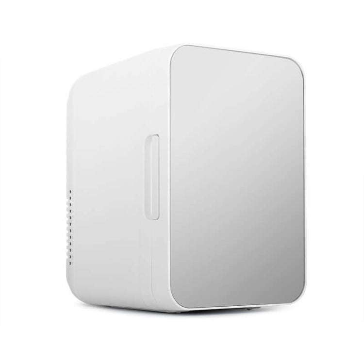8L 37-48W Tempered Glass Panel Car / Home Mini Refrigerator, EU Plug (Silver) - Refrigerators by PMC TechLife | Online Shopping South Africa | PMC TechLife | Buy Now Pay Later Mobicred