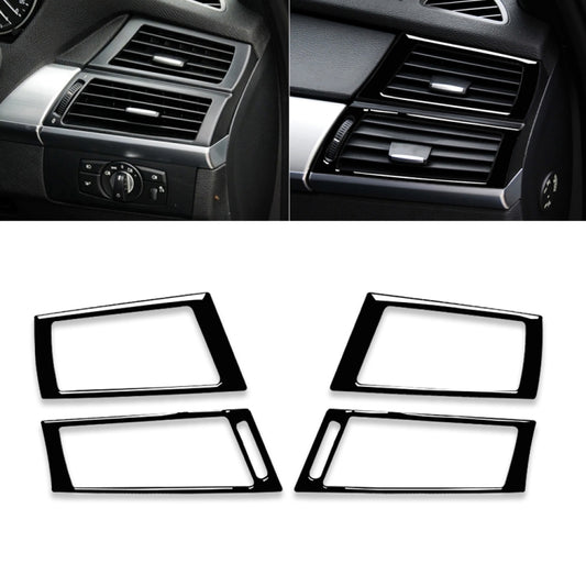 For BMW X5 E70 / X6 E71 2008-2013 Car Side Air Outlet Decorative Sticker, Left and Right Drive Universal(Black) - Car Interior Mouldings by PMC Jewellery | Online Shopping South Africa | PMC Jewellery | Buy Now Pay Later Mobicred