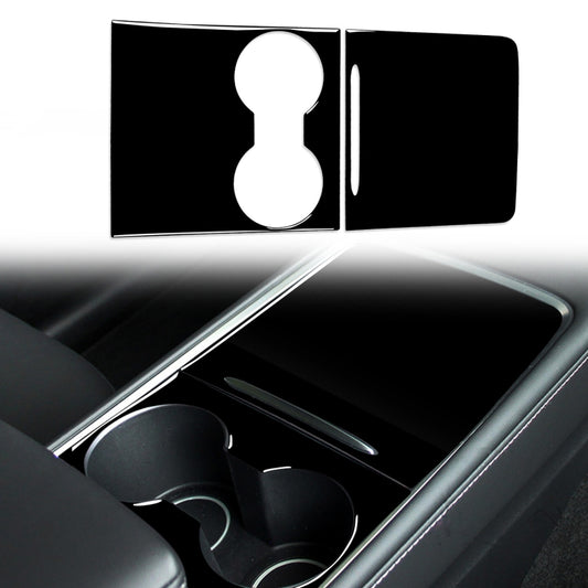 For Tesla Model 3 1105 Car Central Control Panel Decorative Sticker, Left and Right Drive Universal(Black) - Car Interior Mouldings by PMC Jewellery | Online Shopping South Africa | PMC Jewellery | Buy Now Pay Later Mobicred