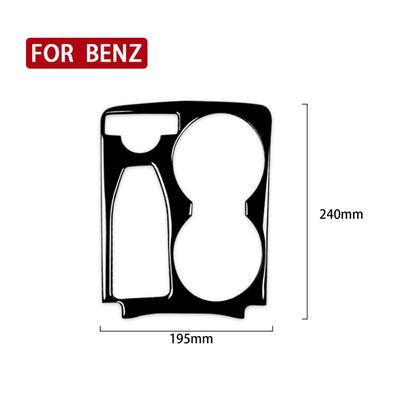 Car Left Drive Central Armrest Box Cup Holder Frame Decorative Sticker For Mercedes-Benz GLK 2008-2015 (Black) - Car Interior Mouldings by PMC Jewellery | Online Shopping South Africa | PMC Jewellery | Buy Now Pay Later Mobicred