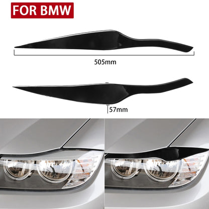 Pair Car Lamp Eyebrow Soft Decorative Sticker for BMW 3 Series E90 2005-2012(Black) - Lamp Decoration by PMC Jewellery | Online Shopping South Africa | PMC Jewellery | Buy Now Pay Later Mobicred