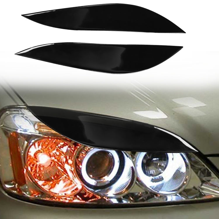 Pair Car Lamp Eyebrow Soft Decorative Sticker for Honda Civic 2001-2003 (Black) - Lamp Decoration by PMC Jewellery | Online Shopping South Africa | PMC Jewellery | Buy Now Pay Later Mobicred