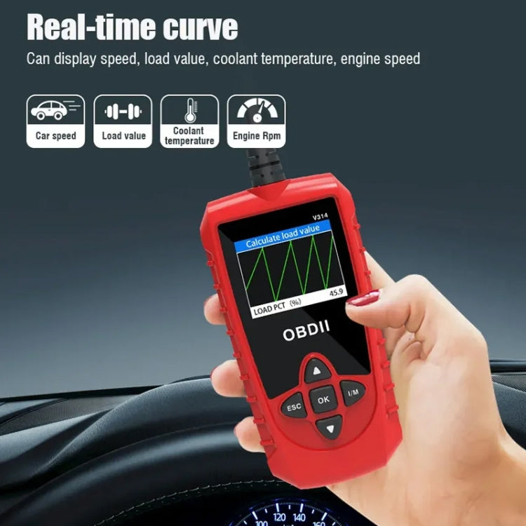 V314 Car OBD Diagnostic Instrument Fault Clear Code Reader - Electronic Test by PMC Jewellery | Online Shopping South Africa | PMC Jewellery | Buy Now Pay Later Mobicred