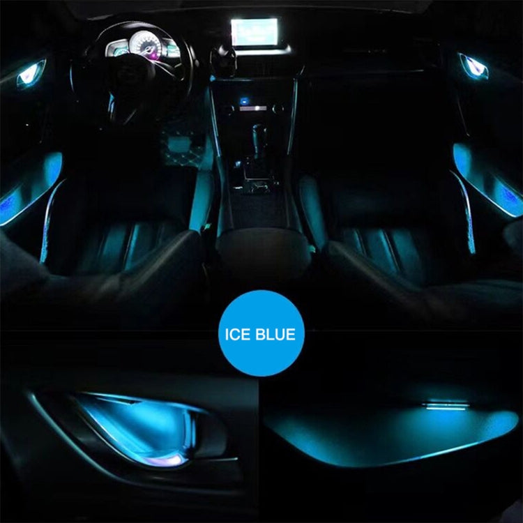 Car 4 in 1 LED Ambient Light Door Decorative Light (Blue Light) - Door Lights by PMC Jewellery | Online Shopping South Africa | PMC Jewellery | Buy Now Pay Later Mobicred