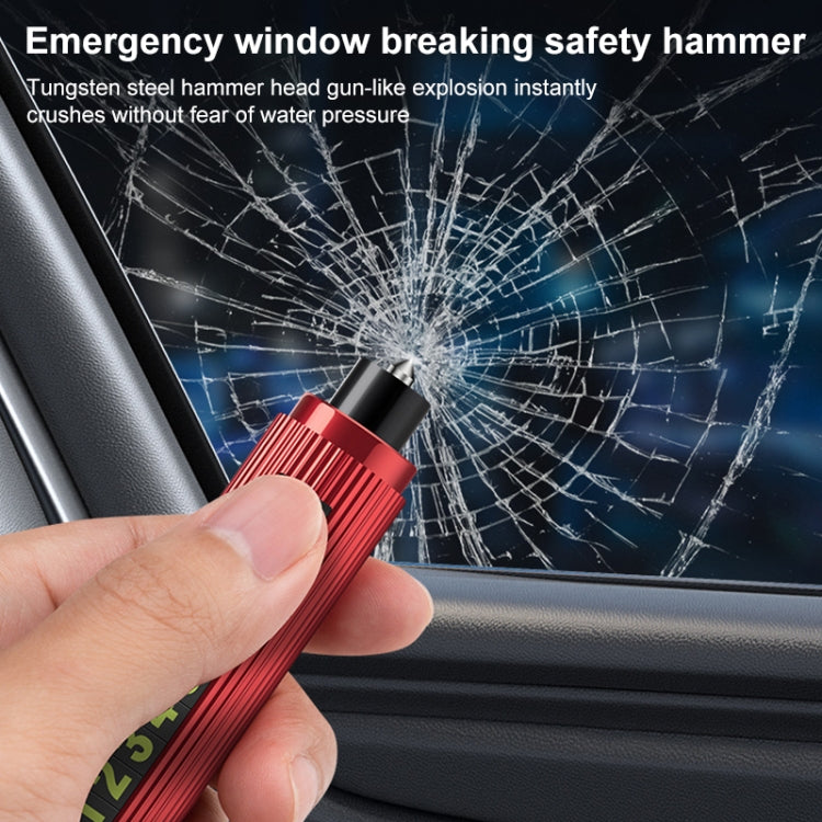 Car Multi-functional Emergency Safety Hammer Temporary Parking Dual Number Plate (Grey) - Emergency Hammer by PMC TechLife | Online Shopping South Africa | PMC TechLife | Buy Now Pay Later Mobicred
