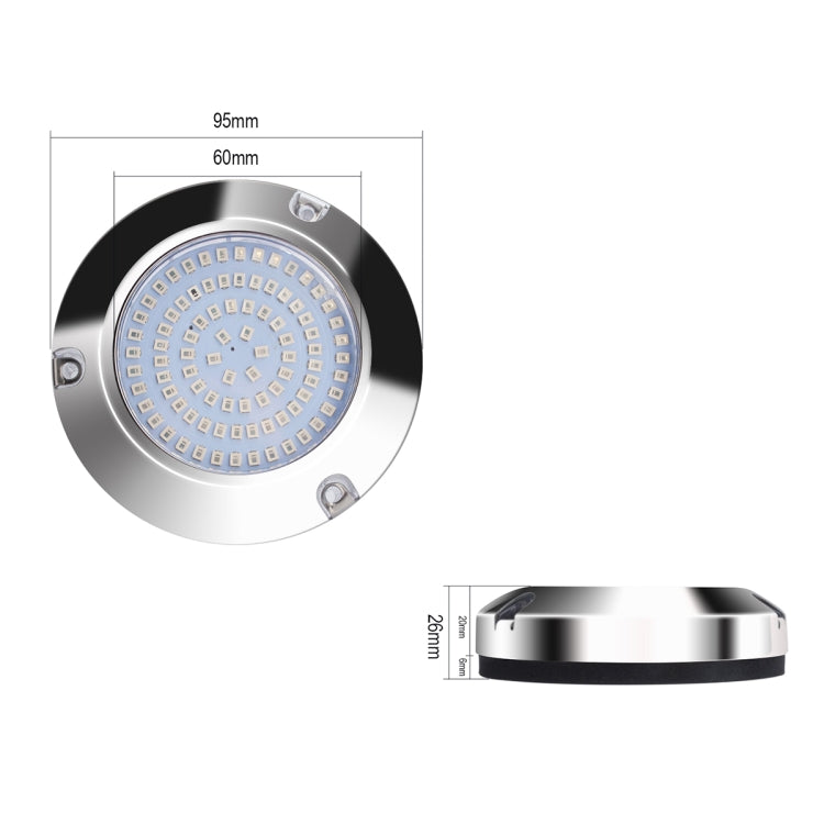 Ship / Yacht 10-30V 90LEDs Waterproof Stainless Steel Underwater Light (White Light) - Marine Accessories & Parts by PMC Jewellery | Online Shopping South Africa | PMC Jewellery | Buy Now Pay Later Mobicred