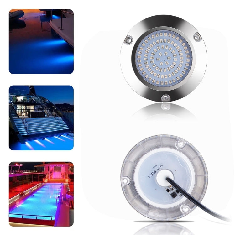 Ship / Yacht 10-30V 90LEDs Waterproof Stainless Steel Underwater Light (Blue Light) - Marine Accessories & Parts by PMC Jewellery | Online Shopping South Africa | PMC Jewellery | Buy Now Pay Later Mobicred