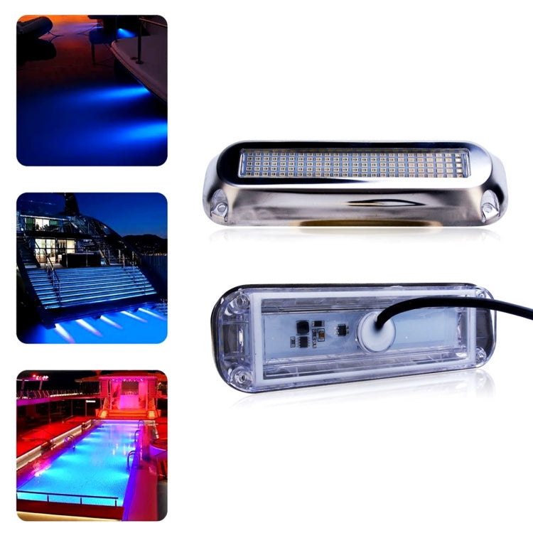 Ship / Yacht 10-30V 120LEDs Waterproof Stainless Steel Underwater Light (Blue Light) - Marine Accessories & Parts by PMC TechLife | Online Shopping South Africa | PMC TechLife | Buy Now Pay Later Mobicred