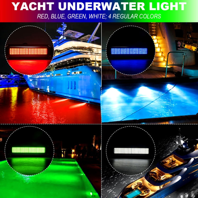 Ship / Yacht 10-30V 120LEDs Waterproof Stainless Steel Underwater Light (White Light) - Marine Accessories & Parts by PMC Jewellery | Online Shopping South Africa | PMC Jewellery | Buy Now Pay Later Mobicred