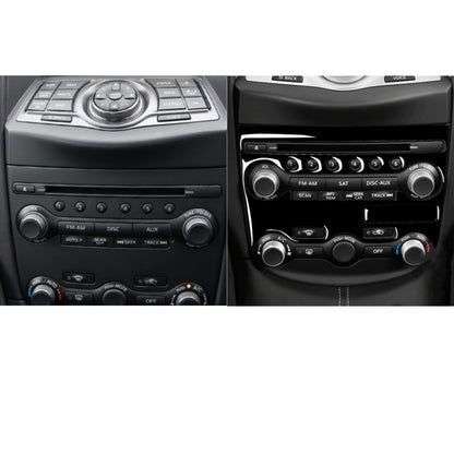 For Nissan 370Z Z34 2009- 2 in 1 Car AC Adjustment Panel Decorative Sticker, Left and Right Drive Universal (Black) - Car Interior Mouldings by PMC Jewellery | Online Shopping South Africa | PMC Jewellery | Buy Now Pay Later Mobicred