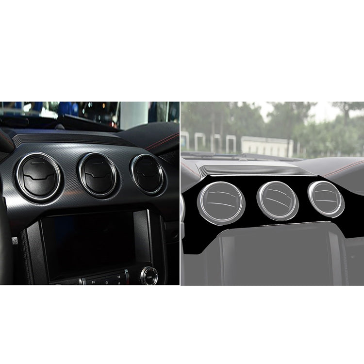 For Ford Mustang 2015-2020 Car Dashboard Panel Set Decorative Sticker, Left Drive (Black) - Car Interior Mouldings by PMC Jewellery | Online Shopping South Africa | PMC Jewellery | Buy Now Pay Later Mobicred