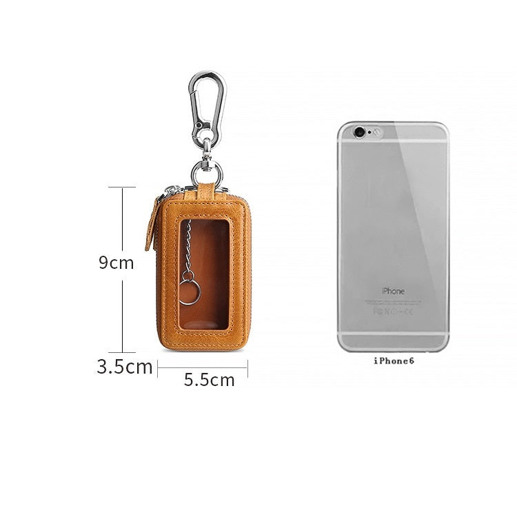 TP-9009 Double-deck Multi-function Car Key Bag(Coffee) - Car Key Cases by PMC Jewellery | Online Shopping South Africa | PMC Jewellery | Buy Now Pay Later Mobicred