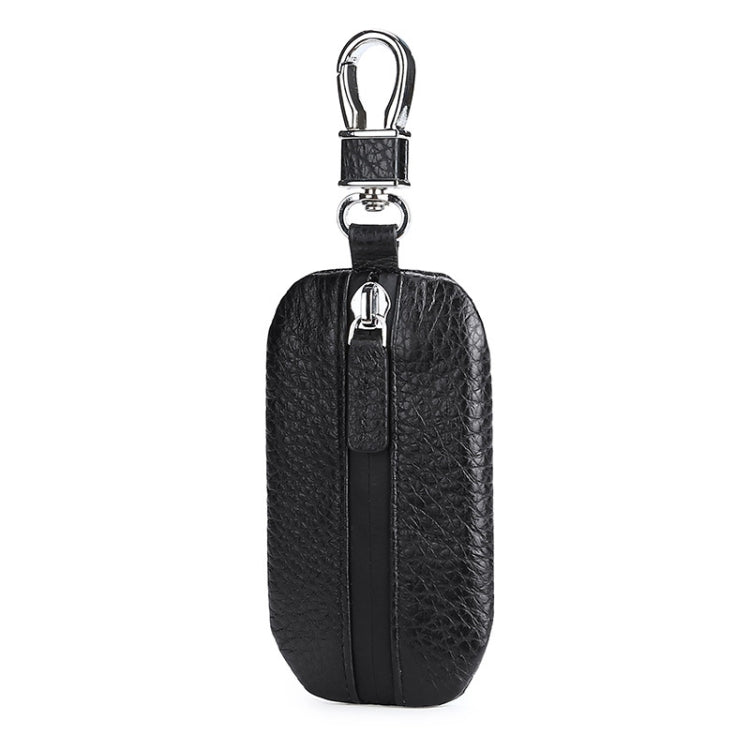 TP-9016 Litchi Texture Waterproof Zipper Car Key Bag (Black) - Car Key Cases by PMC Jewellery | Online Shopping South Africa | PMC Jewellery