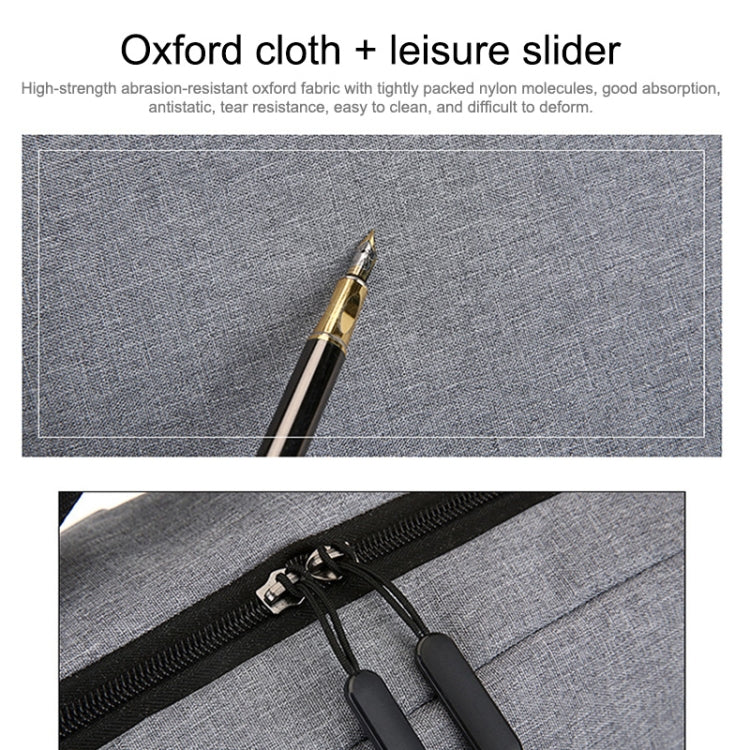 POFOKO Large-capacity Waterproof Oxford Cloth Business Casual Backpack with External USB Charging Design for 15.6 inch Laptops(Black) - free shipping - PMC Jewellery - Order now!
