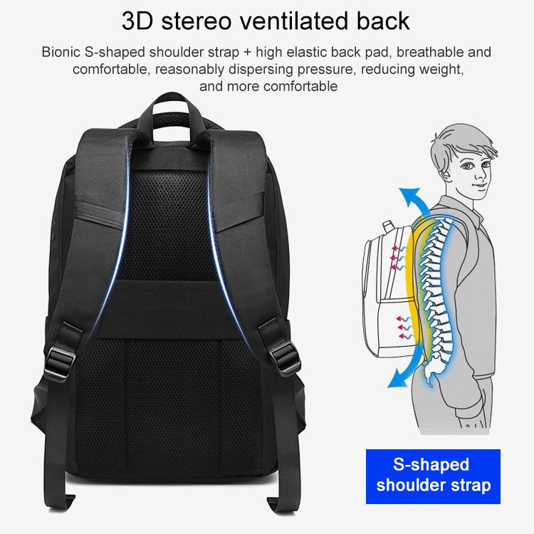cxs-619 Multifunctional Oxford Laptop Bag Backpack (Black) - free shipping - PMC Jewellery - Order now!