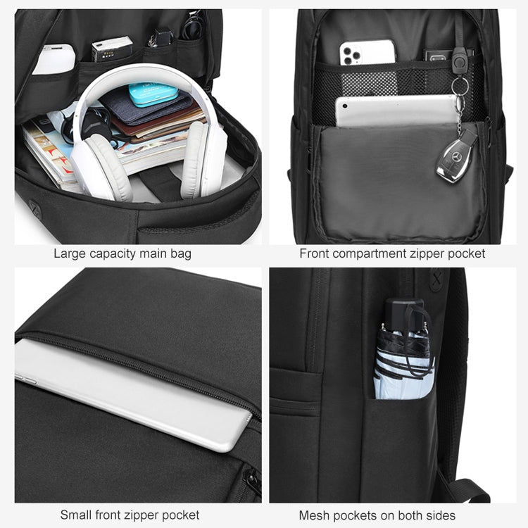 cxs-619 Multifunctional Oxford Laptop Bag Backpack (Light Grey) - free shipping - PMC Jewellery - Order now!