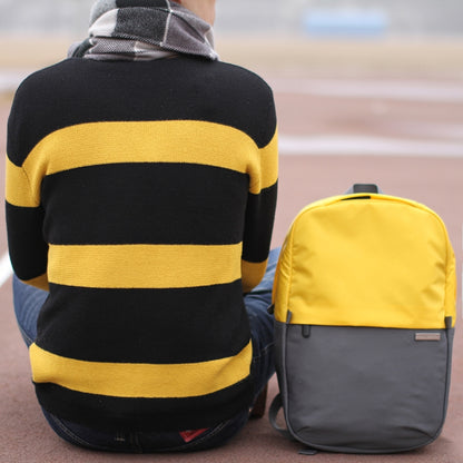 POFOKO XY Series 13.3 inch Fashion Color Matching Multi-functional Backpack Computer Bag, Size: S (Yellow) - Backpack by POFOKO | Online Shopping South Africa | PMC Jewellery | Buy Now Pay Later Mobicred