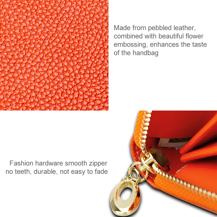 906 Antimagnetic RFID Litchi Texture Women Large Capacity Hand Wallet Purse Phone Bag with Card Slots(Yellow) - free shipping - PMC Jewellery - Order now!