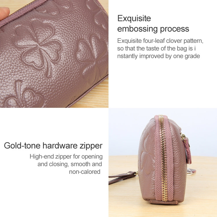 2026 Multifunctional Litchi Texture Women Large Capacity Hand Wallet Shell bag with Card Slots(Light Pink) - free shipping - PMC Jewellery - Order now!