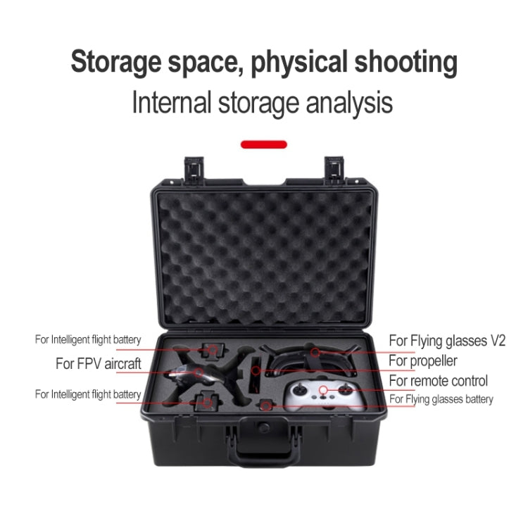 For DJI FPV Combo Professional Waterproof Drone Boxes Portable Hard Case Carrying Travel Storage Bag - Case & Bags by PMC Jewellery | Online Shopping South Africa | PMC Jewellery | Buy Now Pay Later Mobicred