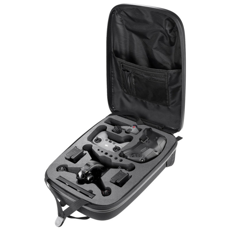 Waterproof Backpack Shoulders Turtle Hard Case Storage Box Outdoor Travel Bag for DJI FPV(Metallic Grey) - Case & Bags by PMC Jewellery | Online Shopping South Africa | PMC Jewellery | Buy Now Pay Later Mobicred