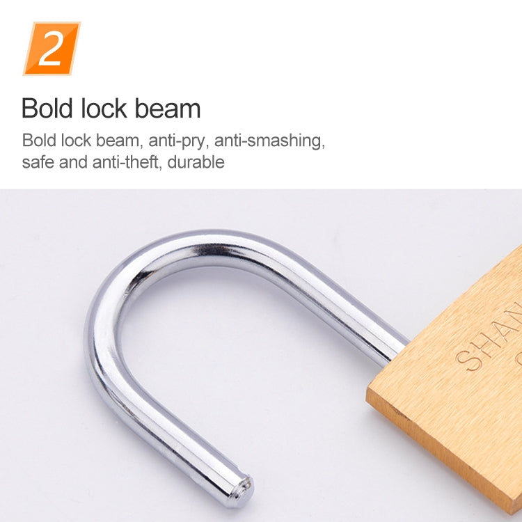 Copper Padlock Small Lock, Style: Short Lock Beam, 30mm Not Open - Padlocks by PMC Jewellery | Online Shopping South Africa | PMC Jewellery