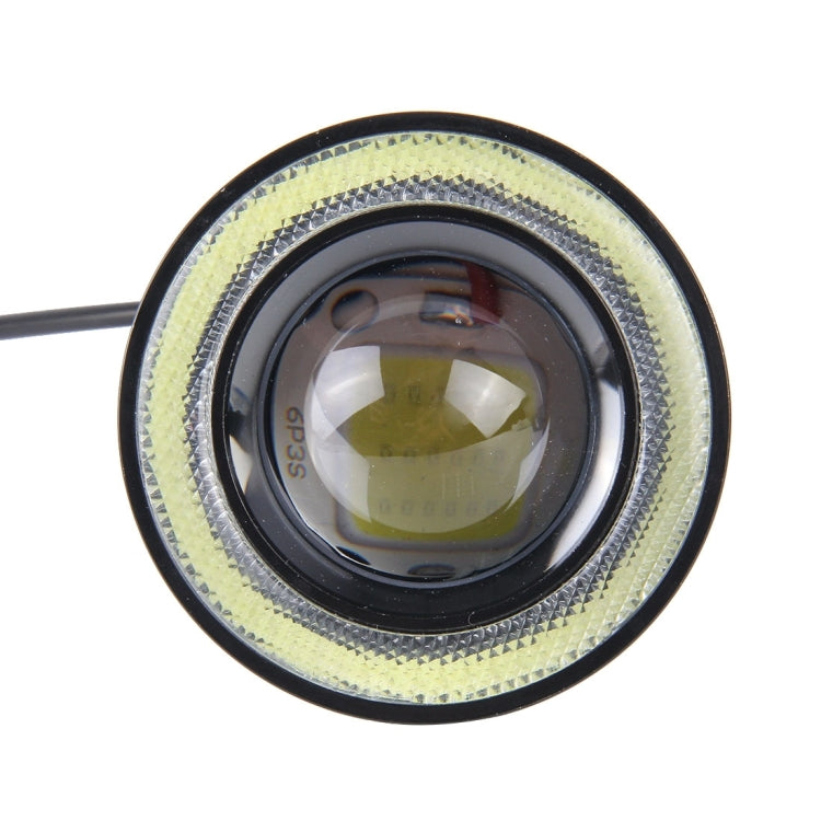 3.5 inch DC 12V 10W 900LM 7000K Car Angel Eyes Fog Lamp Foglight(White Light + White Light) - Fog / Driving Lights by PMC Jewellery | Online Shopping South Africa | PMC Jewellery | Buy Now Pay Later Mobicred