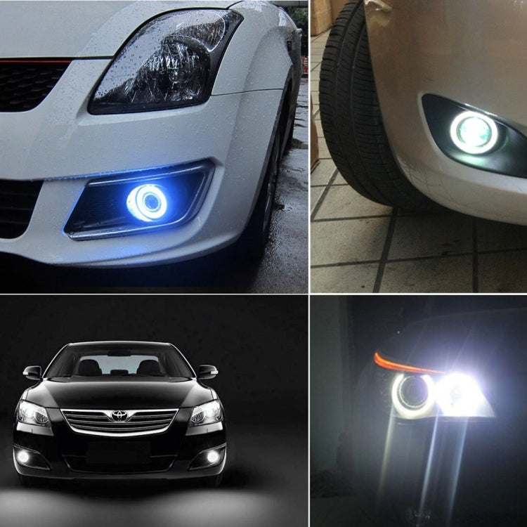 3.5 inch DC 12V 10W 900LM 7000K Car Angel Eyes Fog Lamp Foglight(White Light + White Light) - Fog / Driving Lights by PMC TechLife | Online Shopping South Africa | PMC TechLife | Buy Now Pay Later Mobicred