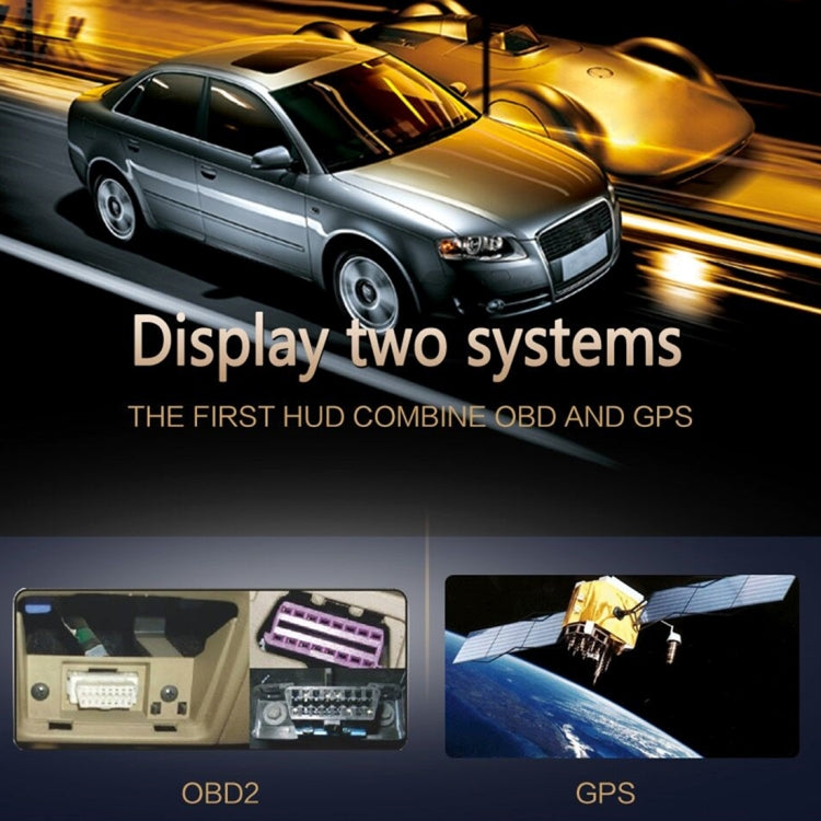 S7 5.8 inch Car GPS HUD / OBD2 Vehicle-mounted Gator Automotive Head Up Display Security System with Dual Display, Support Car Local Real Time & Real Speed & Turn Speed & Water Temperature & Oil Consu ... peed Alarm, Mile Switching, Light Sensor Functions - Head Up Display System by PMC TechLife | Online Shopping South Africa | PMC TechLife | Buy Now Pay Later Mobicred