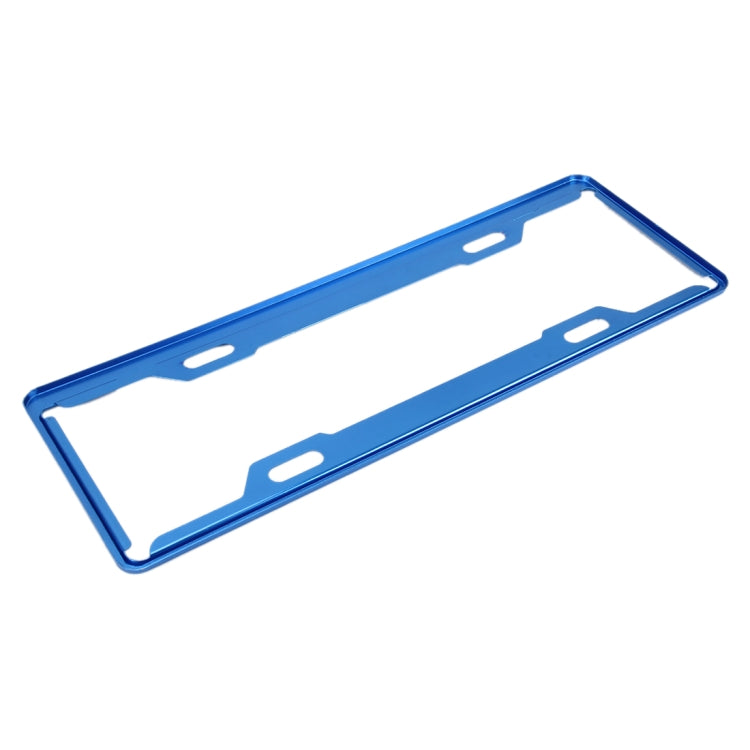 2 PCS Car License Plate Frames Car Styling License Plate Frame Aluminum Alloy Universal License Plate Holder Car Accessories(Blue) - License Plate Covers & Frames by PMC TechLife | Online Shopping South Africa | PMC TechLife | Buy Now Pay Later Mobicred