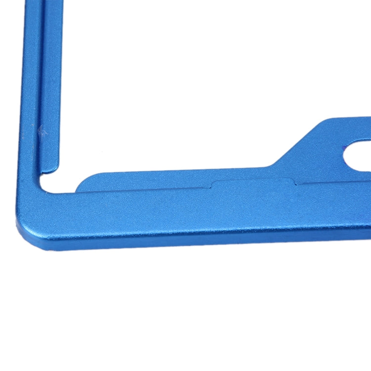 2 PCS Car License Plate Frames Car Styling License Plate Frame Aluminum Alloy Universal License Plate Holder Car Accessories(Blue) - License Plate Covers & Frames by PMC TechLife | Online Shopping South Africa | PMC TechLife | Buy Now Pay Later Mobicred